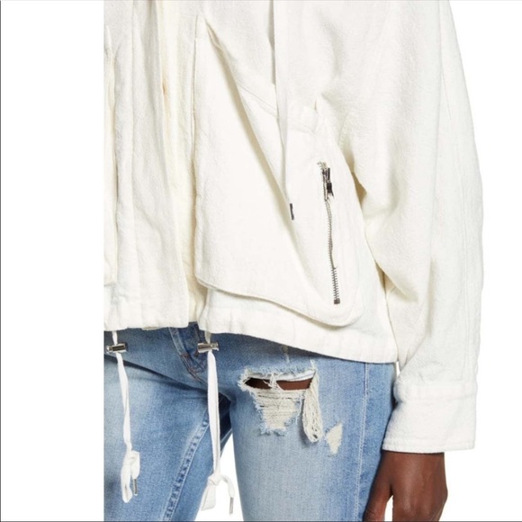 Blank NYC White Linen Utility Jacket Sz S - Picture 4 of 15